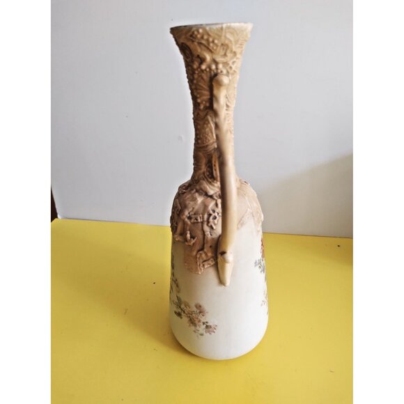 Antique Doulton Burslem England Ornate Raised Motif Pitcher 10 1/2" - 1890-1902 - Picture 9 of 16